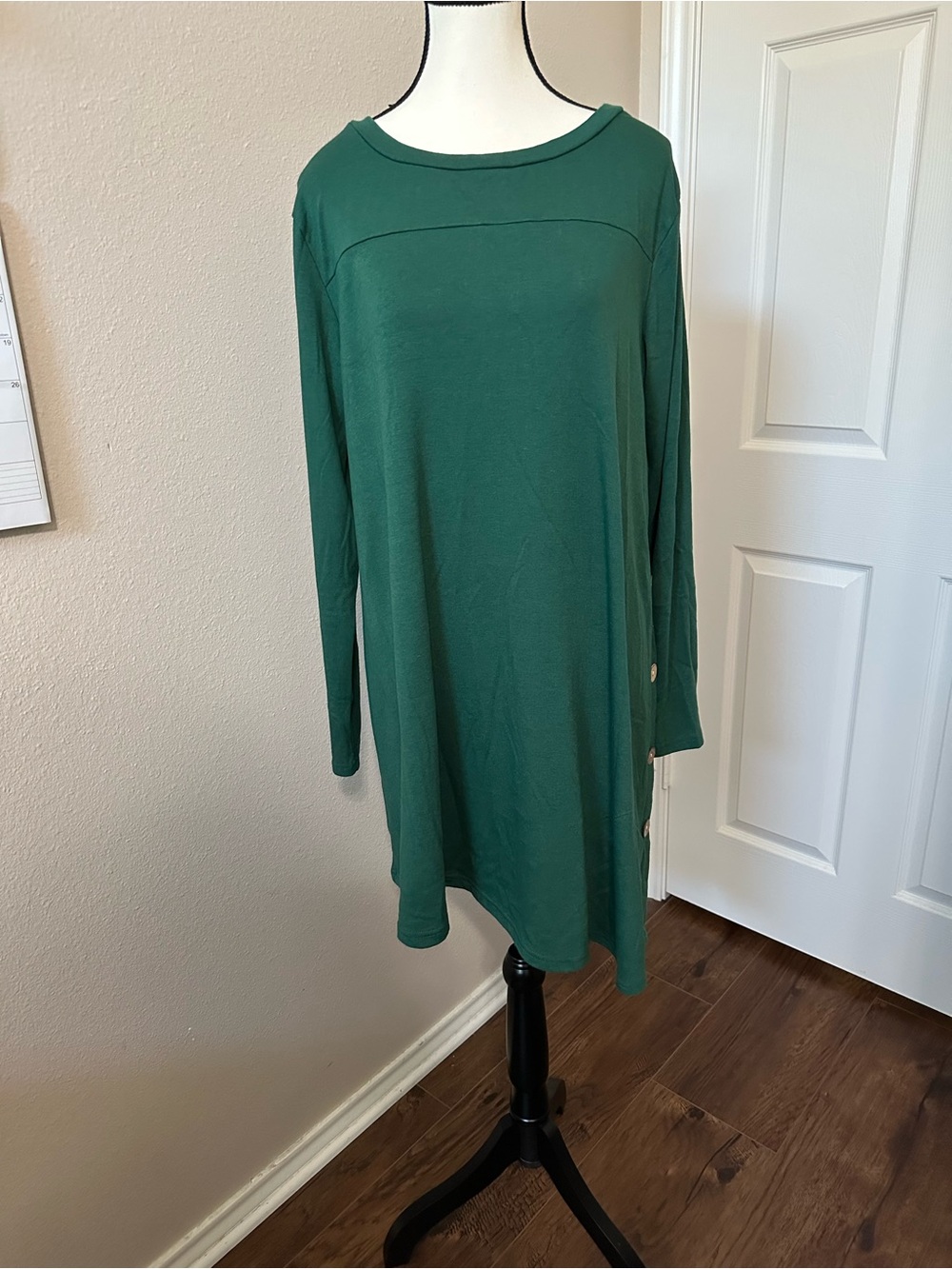 Maternity Green Long Sleeve Tunic Dress Size XXL. EUC